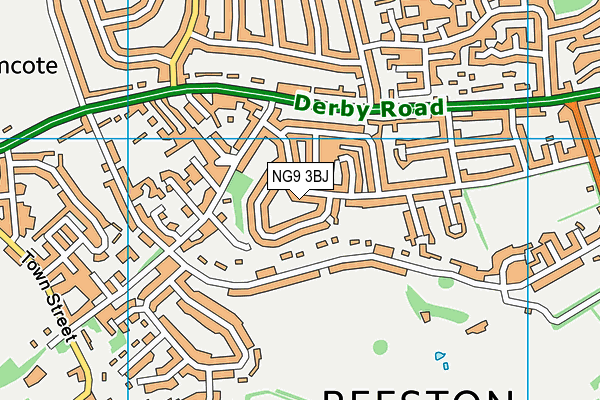 NG9 3BJ map - OS VectorMap District (Ordnance Survey)