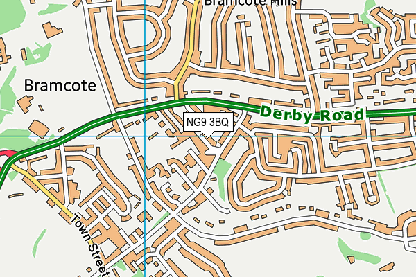 NG9 3BQ map - OS VectorMap District (Ordnance Survey)