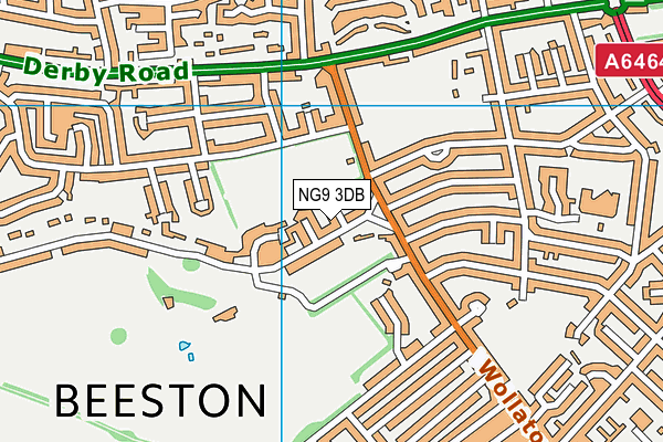 NG9 3DB map - OS VectorMap District (Ordnance Survey)