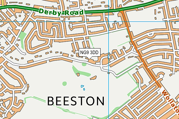 Beeston Fields Golf Club map (NG9 3DD) - OS VectorMap District (Ordnance Survey)