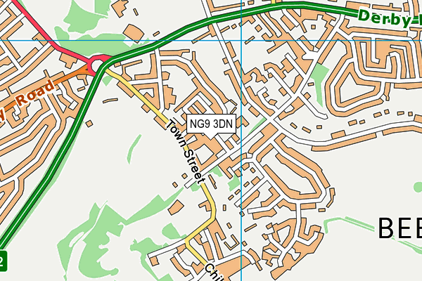 NG9 3DN map - OS VectorMap District (Ordnance Survey)