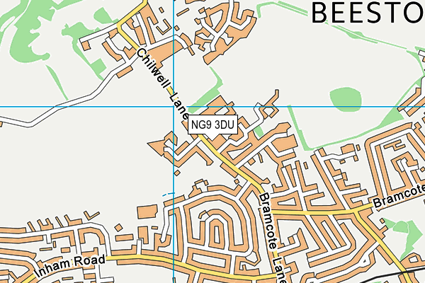 NG9 3DU map - OS VectorMap District (Ordnance Survey)