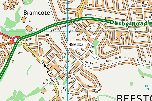 NG9 3DZ map - OS VectorMap District (Ordnance Survey)