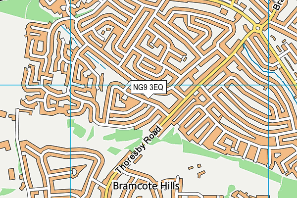 NG9 3EQ map - OS VectorMap District (Ordnance Survey)