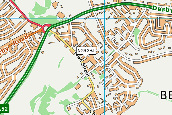 NG9 3HJ map - OS VectorMap District (Ordnance Survey)