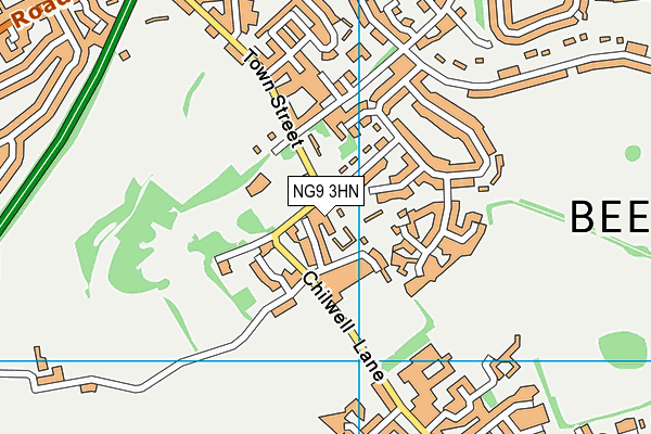 NG9 3HN map - OS VectorMap District (Ordnance Survey)