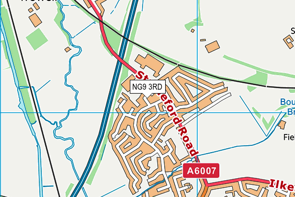 NG9 3RD map - OS VectorMap District (Ordnance Survey)