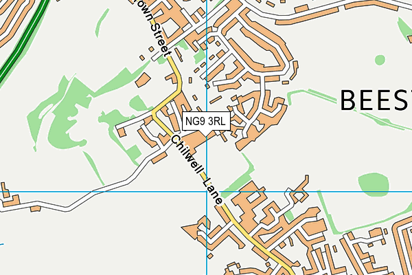 NG9 3RL map - OS VectorMap District (Ordnance Survey)