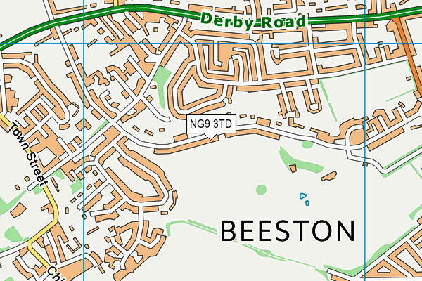 NG9 3TD map - OS VectorMap District (Ordnance Survey)
