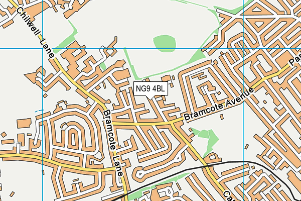 NG9 4BL map - OS VectorMap District (Ordnance Survey)