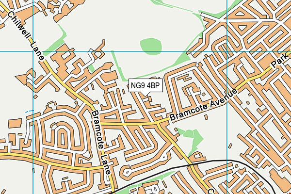NG9 4BP map - OS VectorMap District (Ordnance Survey)