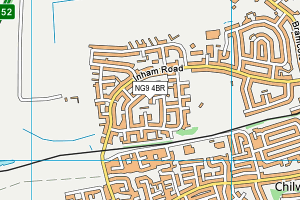 NG9 4BR map - OS VectorMap District (Ordnance Survey)