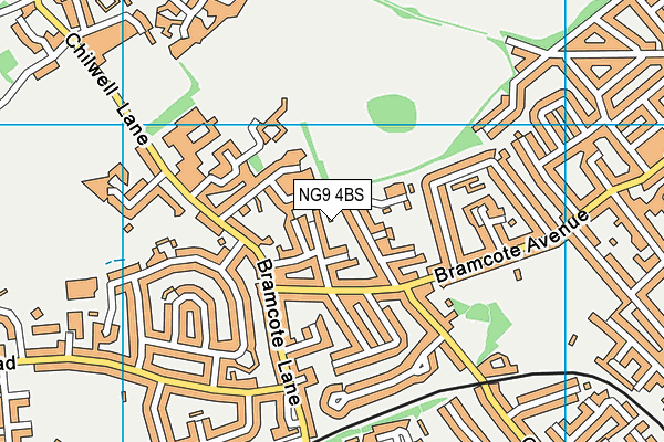 NG9 4BS map - OS VectorMap District (Ordnance Survey)