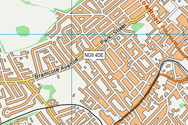 NG9 4DE map - OS VectorMap District (Ordnance Survey)