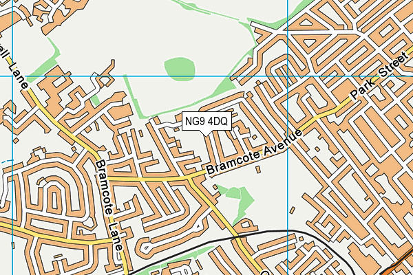 NG9 4DQ map - OS VectorMap District (Ordnance Survey)
