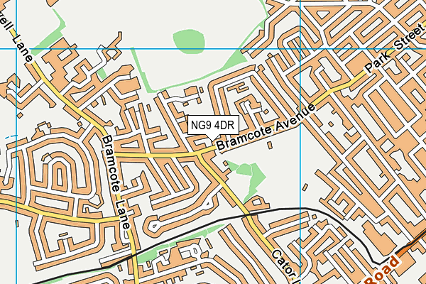 NG9 4DR map - OS VectorMap District (Ordnance Survey)