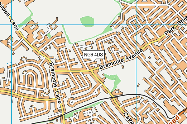 NG9 4DS map - OS VectorMap District (Ordnance Survey)