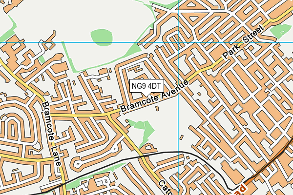 NG9 4DT map - OS VectorMap District (Ordnance Survey)