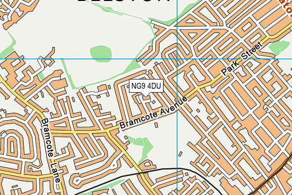 NG9 4DU map - OS VectorMap District (Ordnance Survey)