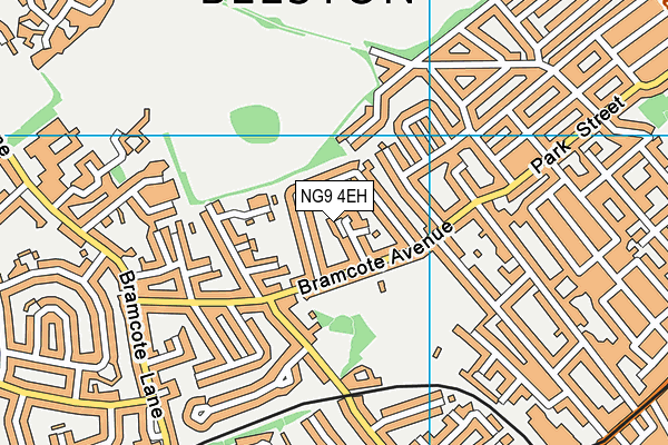 NG9 4EH map - OS VectorMap District (Ordnance Survey)