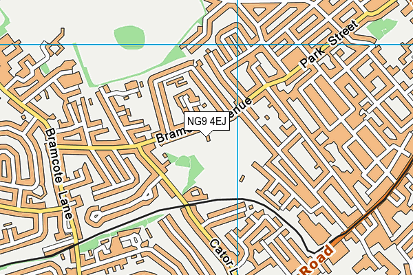 NG9 4EJ map - OS VectorMap District (Ordnance Survey)