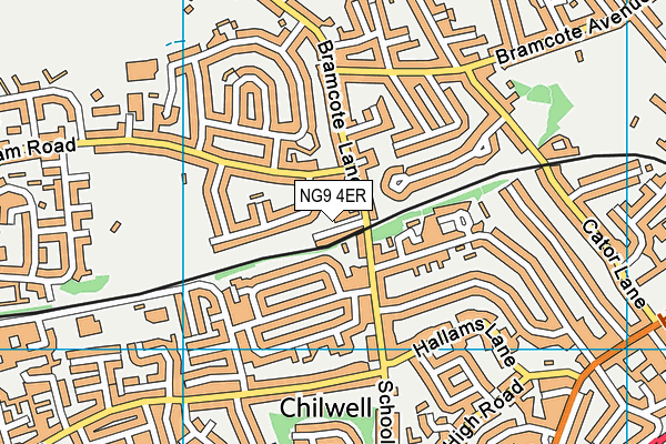 NG9 4ER map - OS VectorMap District (Ordnance Survey)