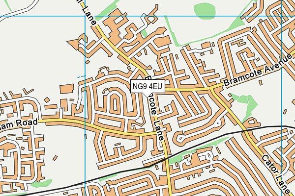 NG9 4EU map - OS VectorMap District (Ordnance Survey)