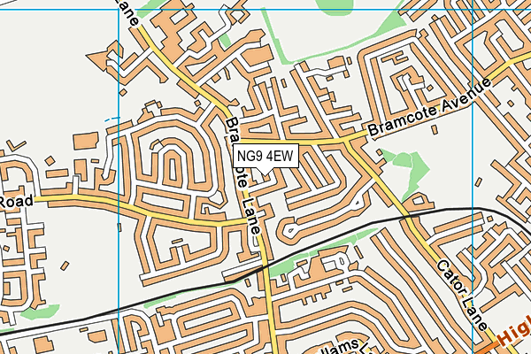 NG9 4EW map - OS VectorMap District (Ordnance Survey)