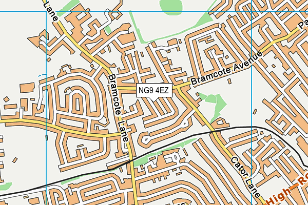 NG9 4EZ map - OS VectorMap District (Ordnance Survey)