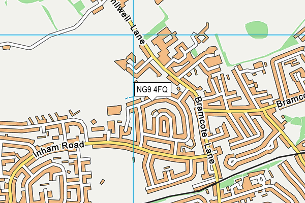 NG9 4FQ map - OS VectorMap District (Ordnance Survey)
