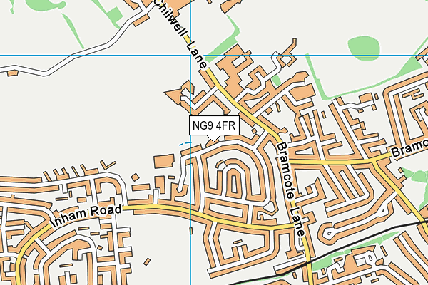 NG9 4FR map - OS VectorMap District (Ordnance Survey)