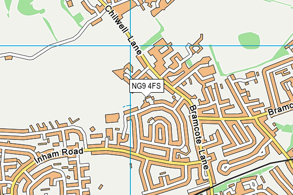 NG9 4FS map - OS VectorMap District (Ordnance Survey)