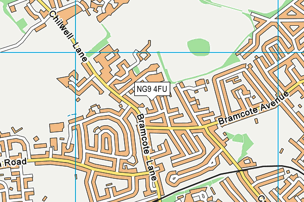 NG9 4FU map - OS VectorMap District (Ordnance Survey)