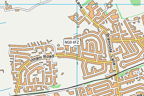 NG9 4FZ map - OS VectorMap District (Ordnance Survey)