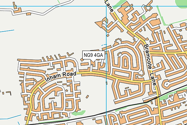 NG9 4GA map - OS VectorMap District (Ordnance Survey)