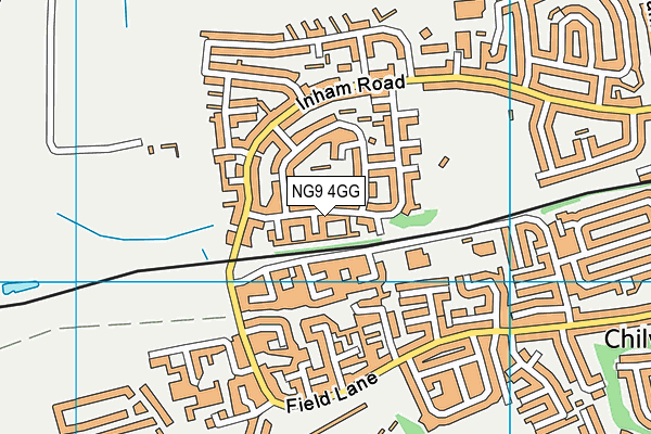NG9 4GG map - OS VectorMap District (Ordnance Survey)