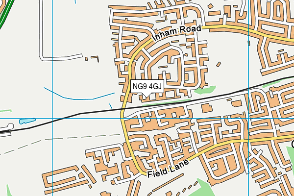 NG9 4GJ map - OS VectorMap District (Ordnance Survey)