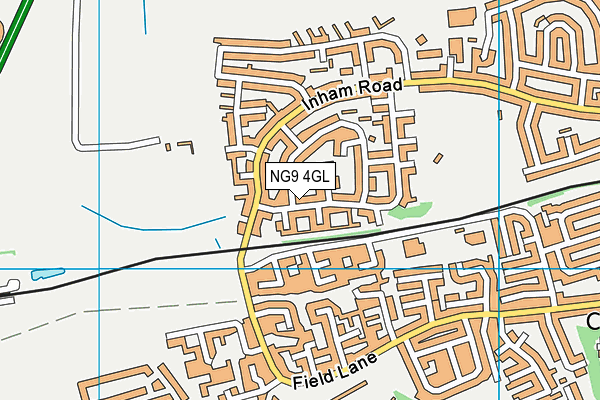 NG9 4GL map - OS VectorMap District (Ordnance Survey)