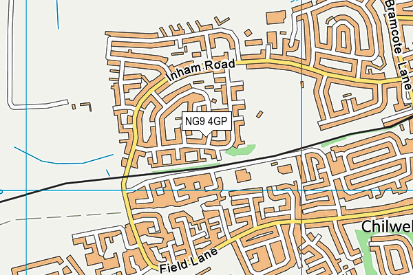 NG9 4GP map - OS VectorMap District (Ordnance Survey)