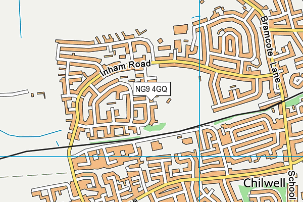 Inham Nook Recreation Ground map (NG9 4GQ) - OS VectorMap District (Ordnance Survey)