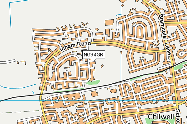 NG9 4GR map - OS VectorMap District (Ordnance Survey)