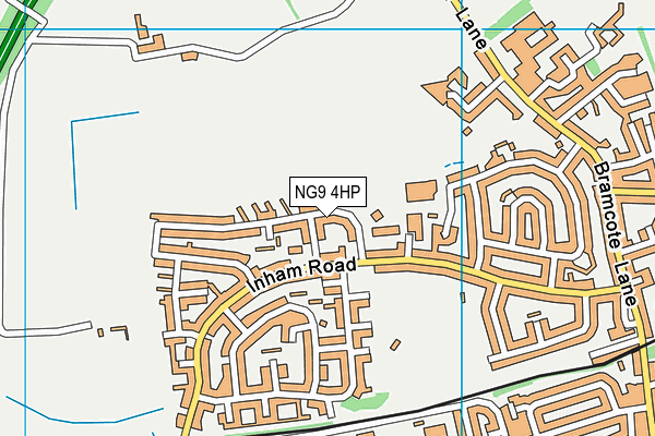 NG9 4HP map - OS VectorMap District (Ordnance Survey)