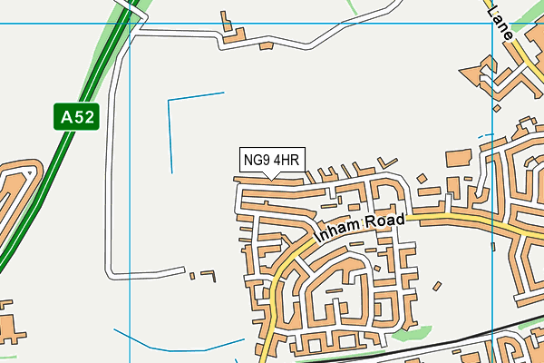 NG9 4HR map - OS VectorMap District (Ordnance Survey)