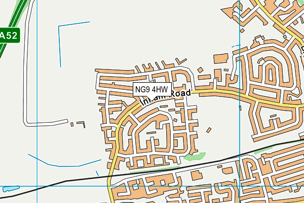 NG9 4HW map - OS VectorMap District (Ordnance Survey)