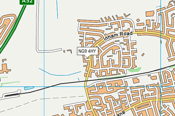 NG9 4HY map - OS VectorMap District (Ordnance Survey)