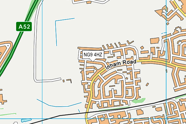NG9 4HZ map - OS VectorMap District (Ordnance Survey)