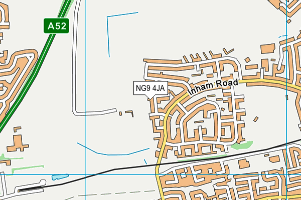 NG9 4JA map - OS VectorMap District (Ordnance Survey)