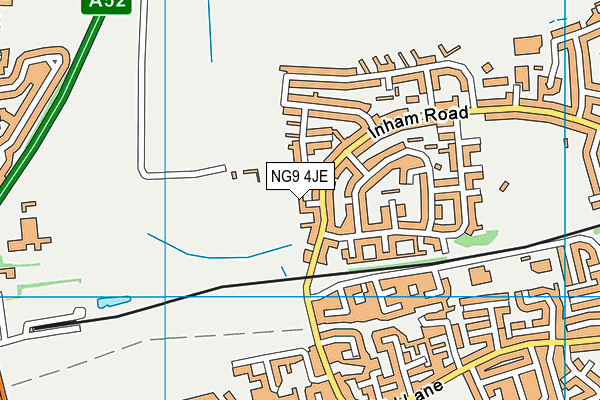 NG9 4JE map - OS VectorMap District (Ordnance Survey)