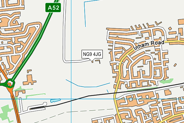 NG9 4JG map - OS VectorMap District (Ordnance Survey)
