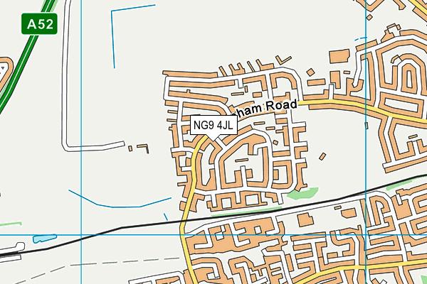 NG9 4JL map - OS VectorMap District (Ordnance Survey)